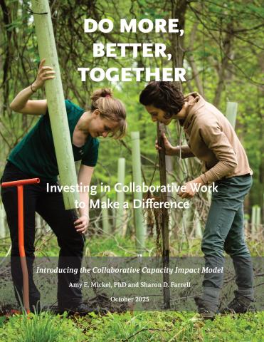 Do more, better, together: Investing in collaborative work to make a difference