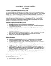 CA Network Funding and Legislation Working Group 2019 Work Plan