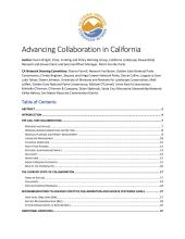 Advancing Collaboration in California