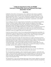Better, Stronger, Faster: Summary of Stakeholder Input and Proposed Next Steps
