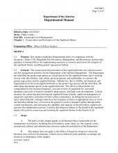 DOI Department Manual 604 Landscape Level Mgmt Ch2
