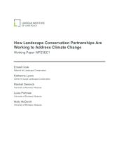 How Landscape Conservation Partnerships Are Working to Address Climate Change
