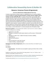 Resource: Consensus Process & Agreements
