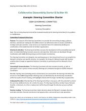 Example: GGBN Steering Committee Charter