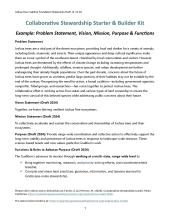 Example: Problem Statement, Vision, Mission, Purpose & Functions