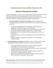 Resource: Why Assess & Evaluate 