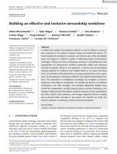 Building an Effective and Inclusive Stewardship Workforce 