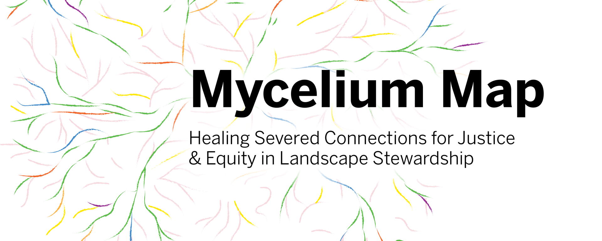 A mycelium illustration with Mycelium Map title